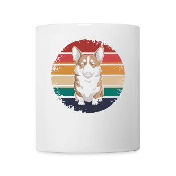 Retro Vintage Pembroke Welsh Corgi Lover Dog Gifts - Tasse - Weiß - Vorne