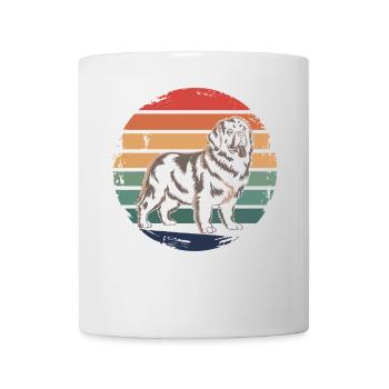 Retro Newfoundland Vintage Dog Lover Gifts for Men - Mug - white - Front