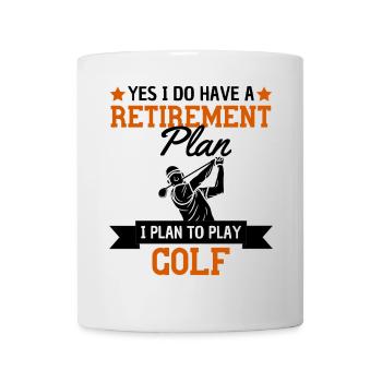 Golf Retirement Plan Humor Golfer - Mug - white - Front