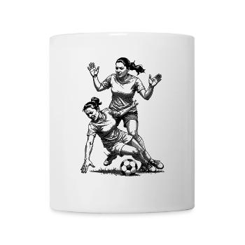 Fight for the ball! Soccer shirt for female players. - Mug - white - Front