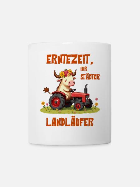 Erntezeit Landläufer - Tasse - Weiß