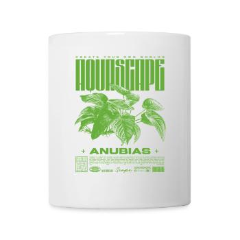 Aquascaping Anubias Aquatic Plant Fish Keeper - Mug - white - Front
