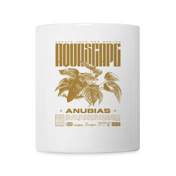 Aquascaping Anubias Aquatic Plant Fischhalter - Tasse - Weiß - Vorne