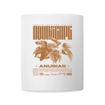 Aquascaping Anubias Aquatic Plant Fischhalter - Tasse - Weiß - Vorne