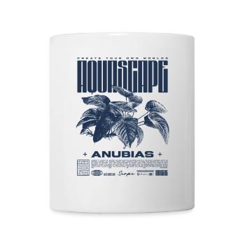 Aquascaping Anubias Aquatic Plant Fischhalter - Tasse - Weiß - Vorne