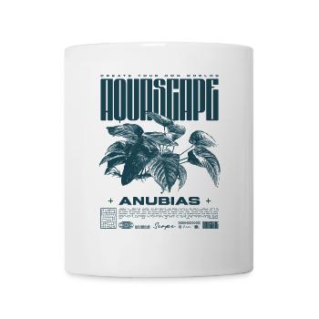 Aquascaping Anubias Aquatic Plant Fischhalter - Tasse - Weiß - Vorne