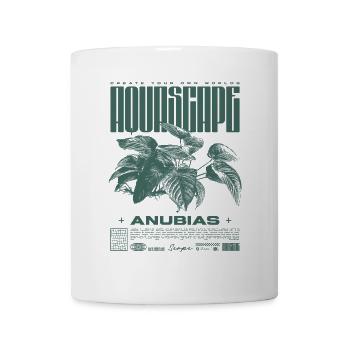 Aquascaping Anubias Aquatic Plant Fischhalter - Tasse - Weiß - Vorne