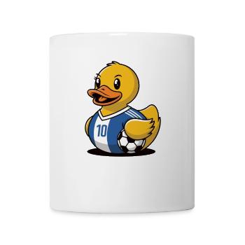 Gummiente Fussball - Tasse - Weiß - Vorne