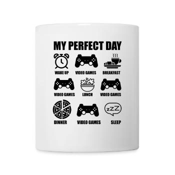 My perfect day - gamer - Mug blanc - blanc - Devant