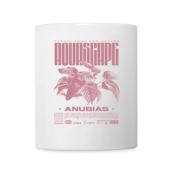 Aquascaping Anubias Aquatic Plant Fischhalter - Tasse - Weiß - Vorne
