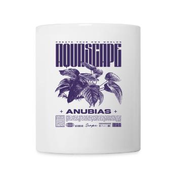 Aquascaping Anubias Aquatic Plant Fischhalter - Tasse - Weiß - Vorne