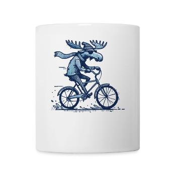 Design de vélo orignal pour les amateurs de vélo de route avec style - Mug blanc - blanc - Devant