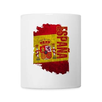 Vertikale Spanien-Flagge, ich liebe Spanien - Tasse - Weiß - Vorne