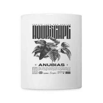 Aquascaping Anubias Aquatic Plant Fischhalter - Tasse - Weiß - Vorne