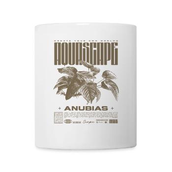 Aquascaping Anubias Aquatic Plant Fischhalter - Tasse - Weiß - Vorne