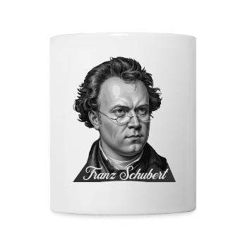 Komponist Franz Schubert Porträt - Tasse - Weiß - Vorne