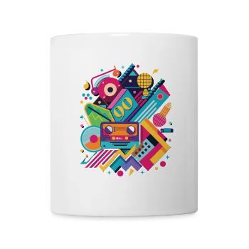 90s Music Shirt – Retro Mixtape Design - Mug - white - Front