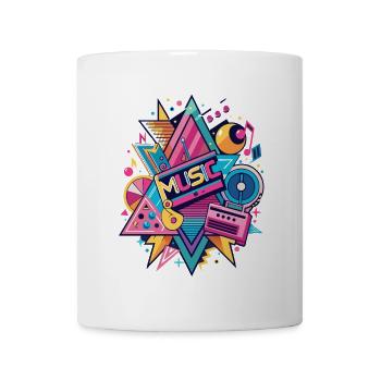 90s Music Shirt – Retro Mixtape Design - Mug - white - Front