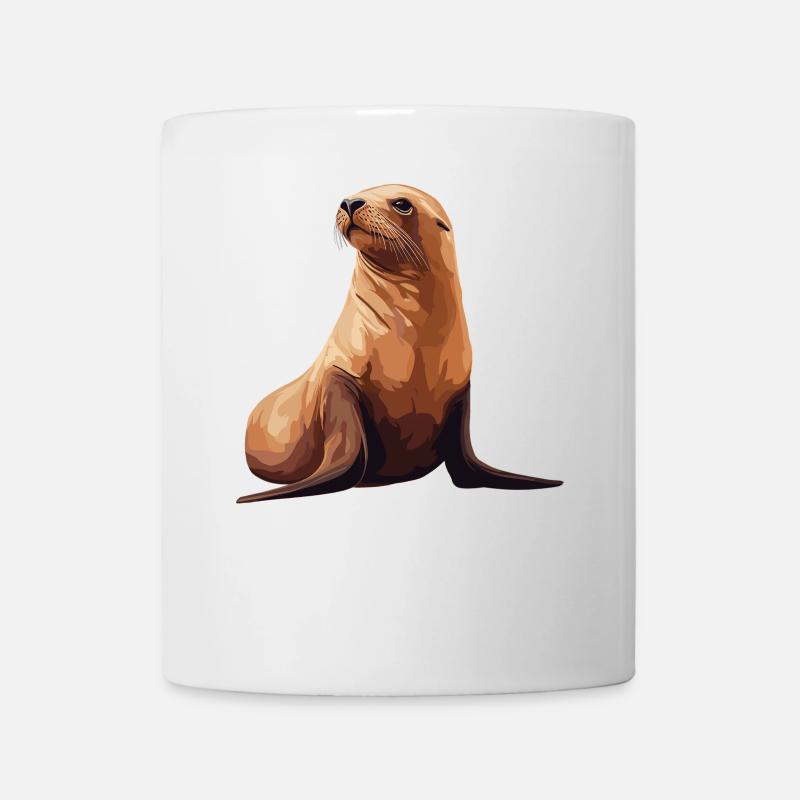 Seelöwen Seelöwe - Tasse - Weiß