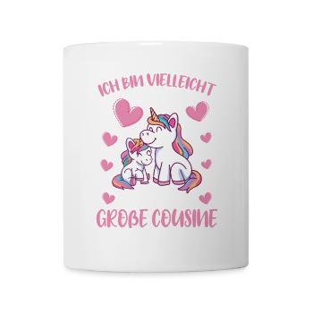 Peut-être petit, mais bientôt grand cousin licorne - Mug blanc - blanc - Devant