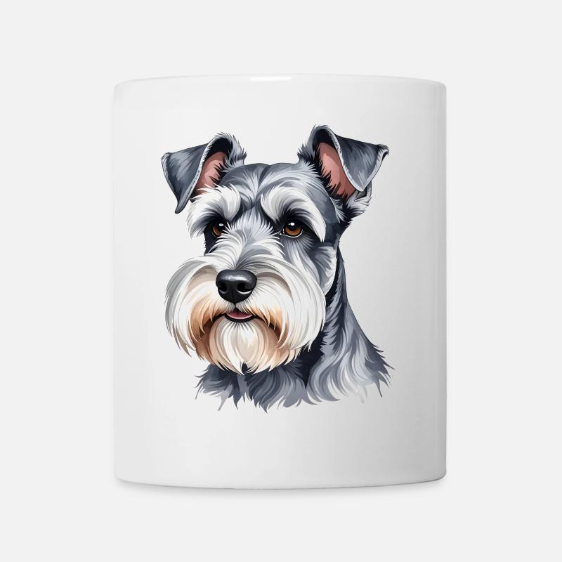 Miniature Schnauzer - Mug - white