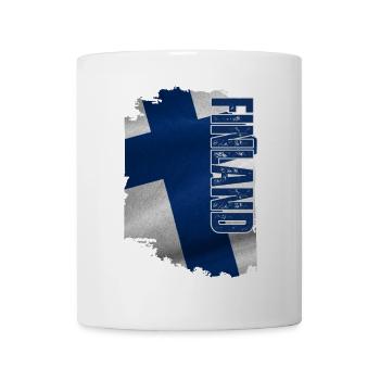 Finland Flag Vertical, I Love Finland - Mug - white - Front