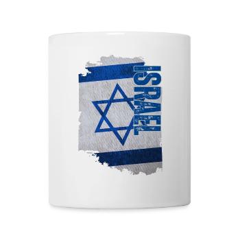 Vertical Israel flag, I love Israel - Mug - white - Front