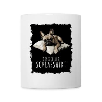 Chemise de nuit officielle Bouledogue français - Mug blanc - blanc - Devant
