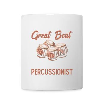 Behind every great beat is a great - Mug - white - Front