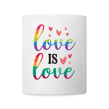 Mois de la fierté LGBT - Love is Love - Mug blanc - blanc - Devant