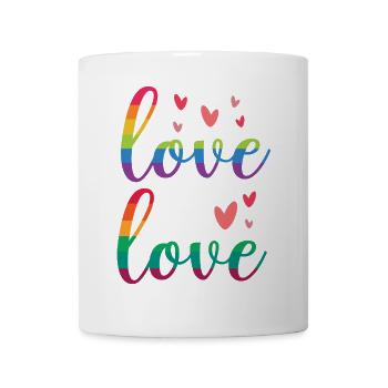 LGBT Pride Month - Liebe ist Liebe - Tasse - Weiß - Vorne