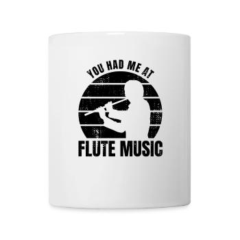Drôle de joueur de flûte dicton - Mug blanc - blanc - Devant