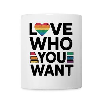 Rainbow Heart Pride Print - Mug - white - Front