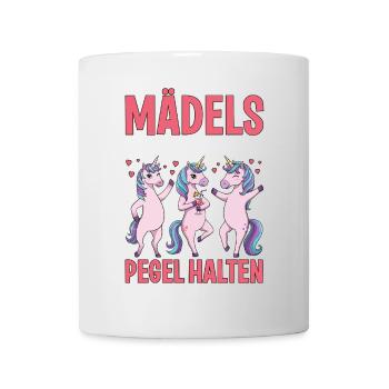 Les filles, peu importe ce qui se passe Maintenir les niveaux - Mug blanc - blanc - Devant