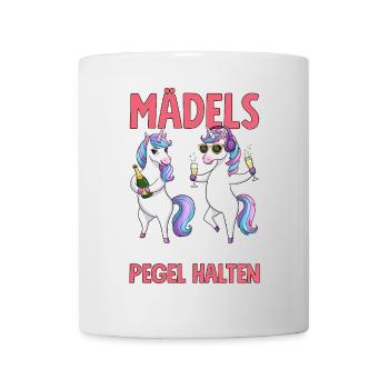 Les filles, peu importe ce qui se passe Maintenir les niveaux - Mug blanc - blanc - Devant