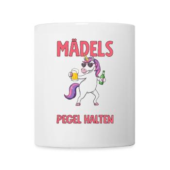 Les filles, peu importe ce qui se passe Maintenir les niveaux - Mug blanc - blanc - Devant