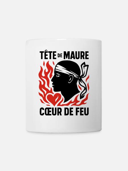 Tête de maure Coeur de feu - Mug blanc - blanc