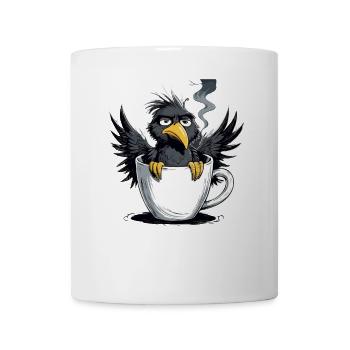 L’oiseau ne veut pas de café avant que vous ne demandiez non - Mug blanc - blanc - Devant
