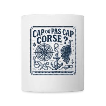 Cap ou pas cap Corse - Mug blanc - blanc - Devant