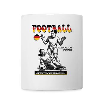 Deutscher Frauenfußball Shirt: Schmerz ohne Limit - Tasse - Weiß - Vorne