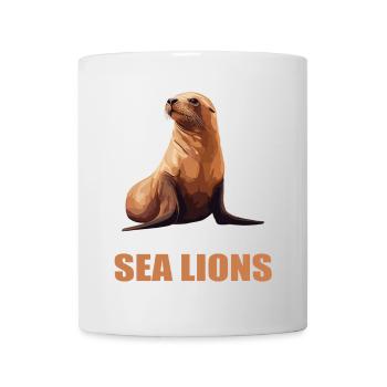 Lions de mer Lion de mer - Mug blanc - blanc - Devant