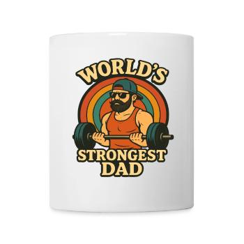 World's Strongest Dad Workout Training Gym - Mug - white - Front
