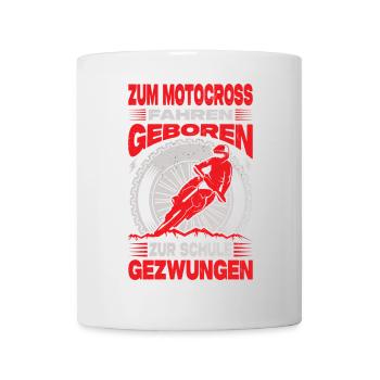 Motocrossfahrer Geschenke Motocross Biker Sprüche - Tasse - Weiß - Vorne