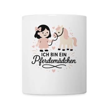 Je suis une fille de cheval Motif de cheval - Mug blanc - blanc - Devant