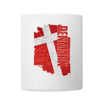 Vertical Denmark Flag, I Love Denmark - Mug - white - Front