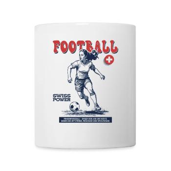 Swiss Fußballerin Shirt: Spektakulärer Pass - Tasse - Weiß - Vorne