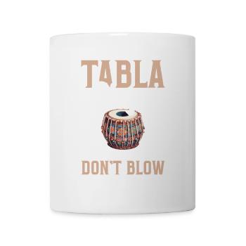 Joueur de tabla, parce que les percussionnistes ne soufflent pas - Mug blanc - blanc - Devant