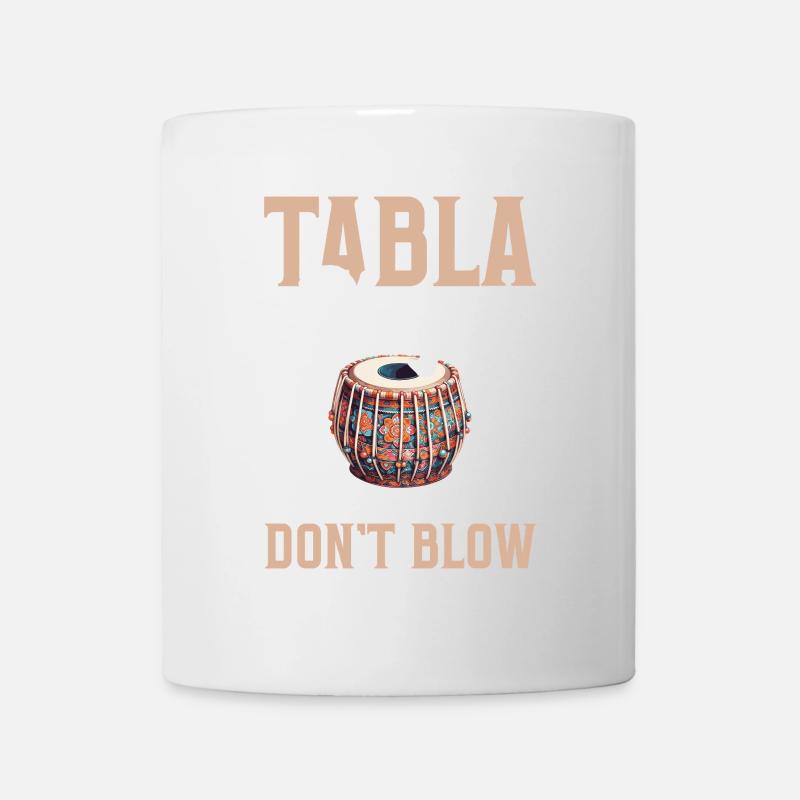 Tabla player, because percussionists don't blow - Mug - white