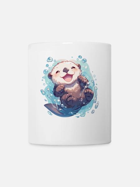 Seeotter - Tasse - Weiß