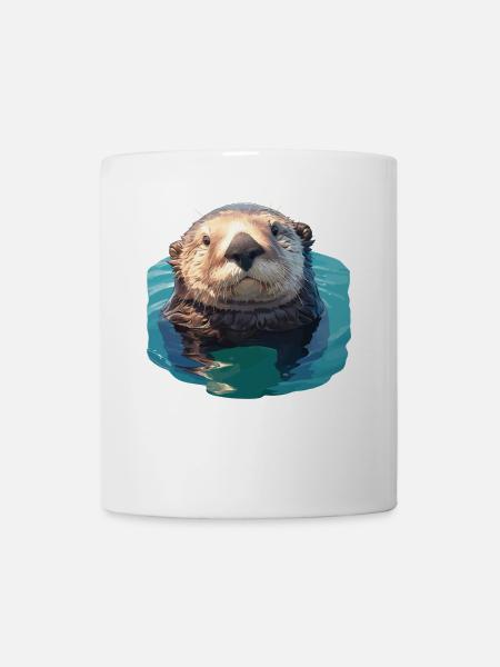 Seeotter - Tasse - Weiß